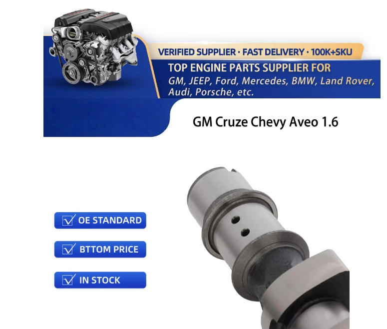 Wz Aluminum Camshaft Set (Intake 55561747 &amp; Exhaust 55561748) for Chevrolet Cruze 1.8L Engine - with 1 Year Warranty