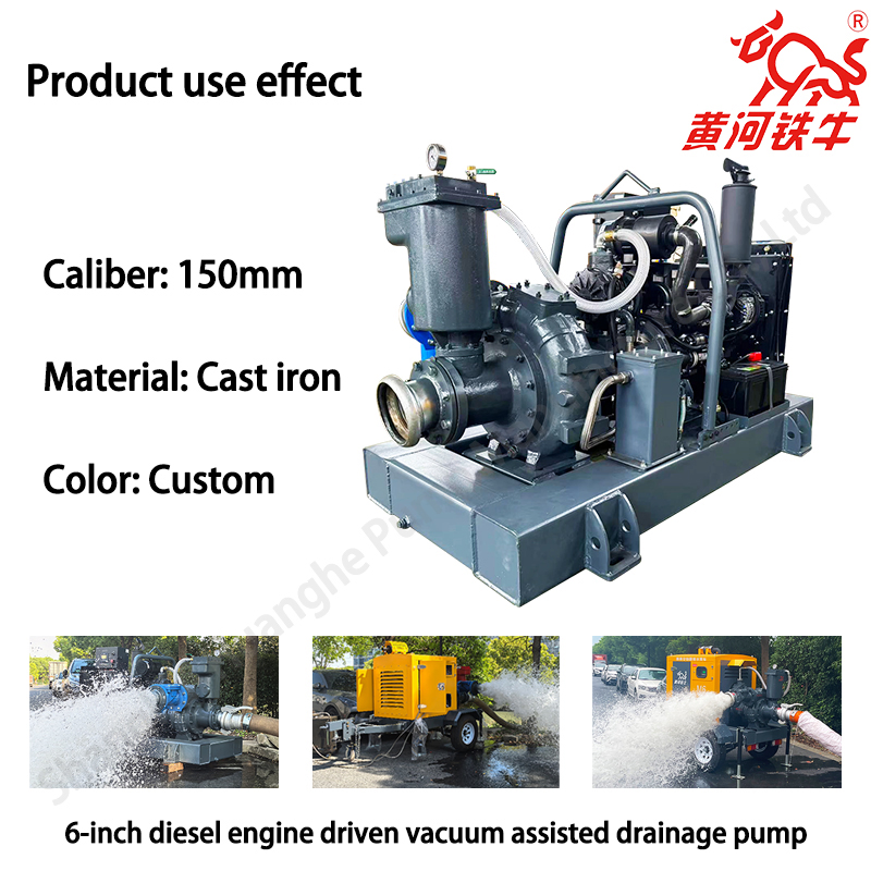 Factory Customized Corrosion-Resistant Diesel Generator Vacuum Assisted High Pressure Centrifugal Water Pump, Irrigation Pump, Dewatering Pump