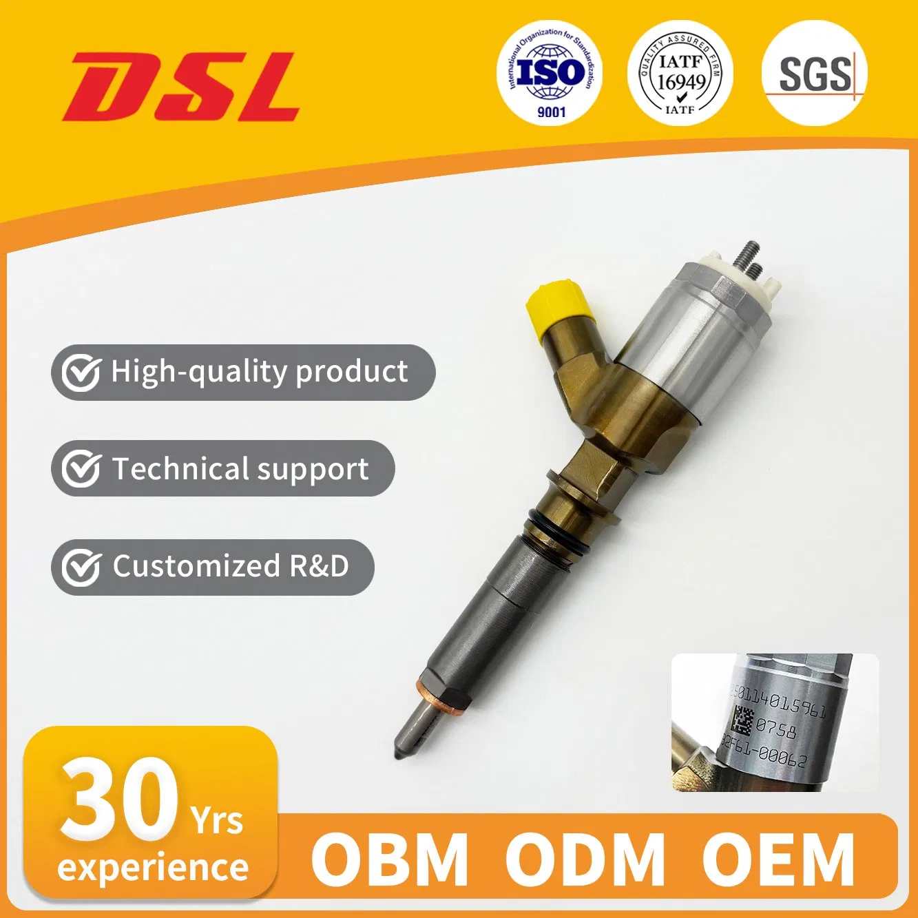 326-4700 10r-7675 32f61-00062 Common Rail Fuel Injector Suitable for 320d Excavator