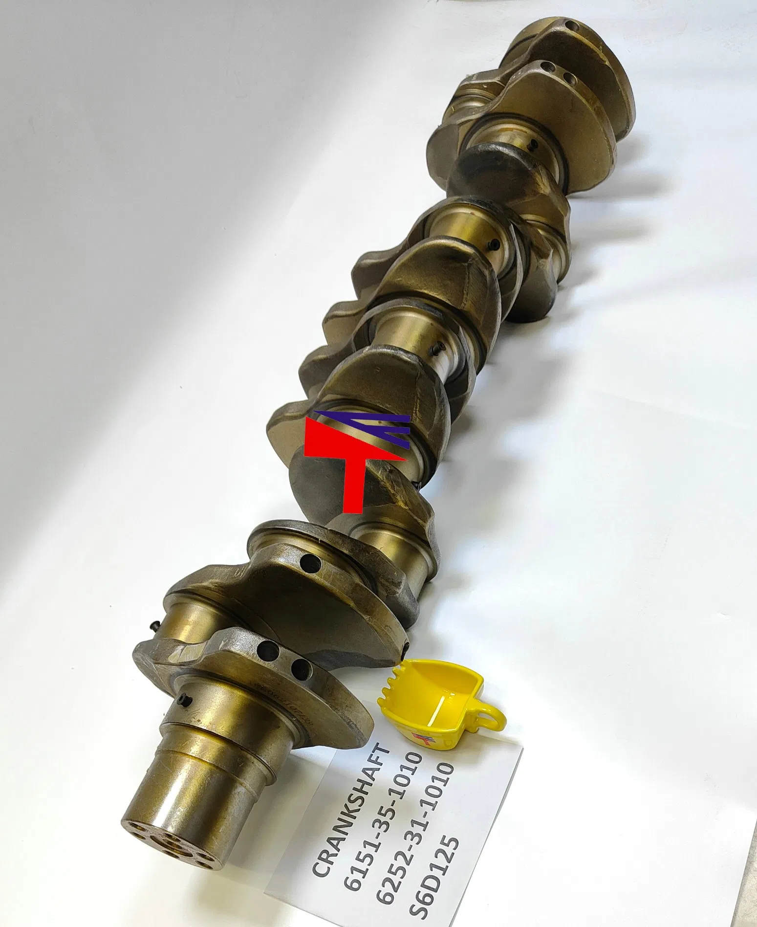 Crankshaft 6252-31-1010 6151-35-1010 for Excavator PC400-6 PC400-7 Wheelloader Wa470-3 Buildozer D65ex D85ess Engine S6d125