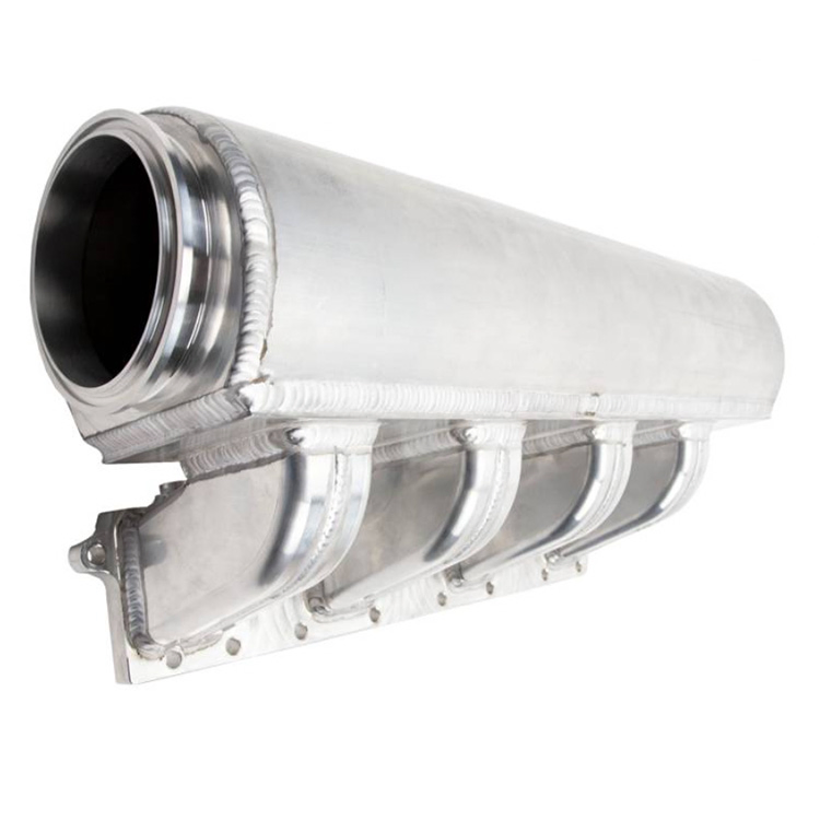 Aluminum Racing Engine Upper Intercooled Throttle Body CNC Cast Billet Modular Turbo Street Air Intake Manifold for Automotive Car Auto