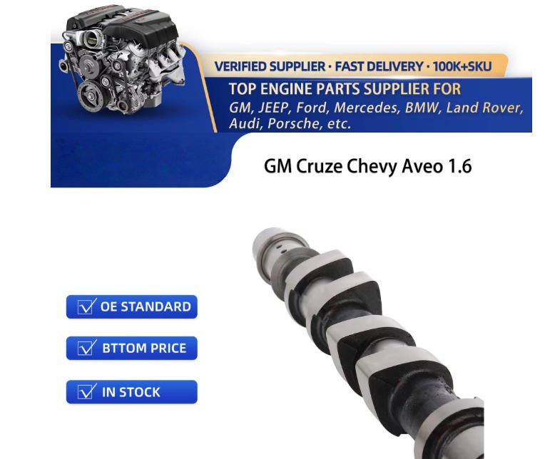 Wz Aluminum Camshaft Set (Intake 55561747 &amp; Exhaust 55561748) for Chevrolet Cruze 1.8L Engine - with 1 Year Warranty
