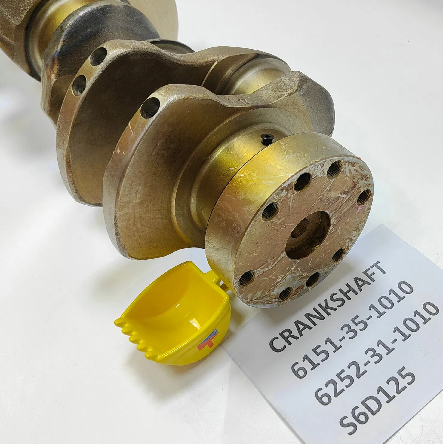Crankshaft 6252-31-1010 6151-35-1010 for Excavator PC400-6 PC400-7 Wheelloader Wa470-3 Buildozer D65ex D85ess Engine S6d125