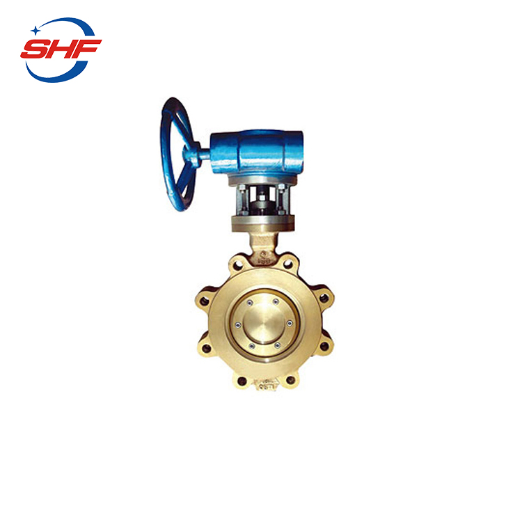 API 609 Wafer /Lug/FL Type Engine Marine Rubber Lined Aluminum Bronze C95800 Concentric Butterfly Valve Price