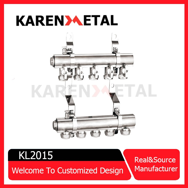 Supplier of Flowmeter Radiant Under Floor Pex Heating Manifold with Stainless Exhaust Thermostat Water Pipe Water Heater Boiler with Stainless Steel Body