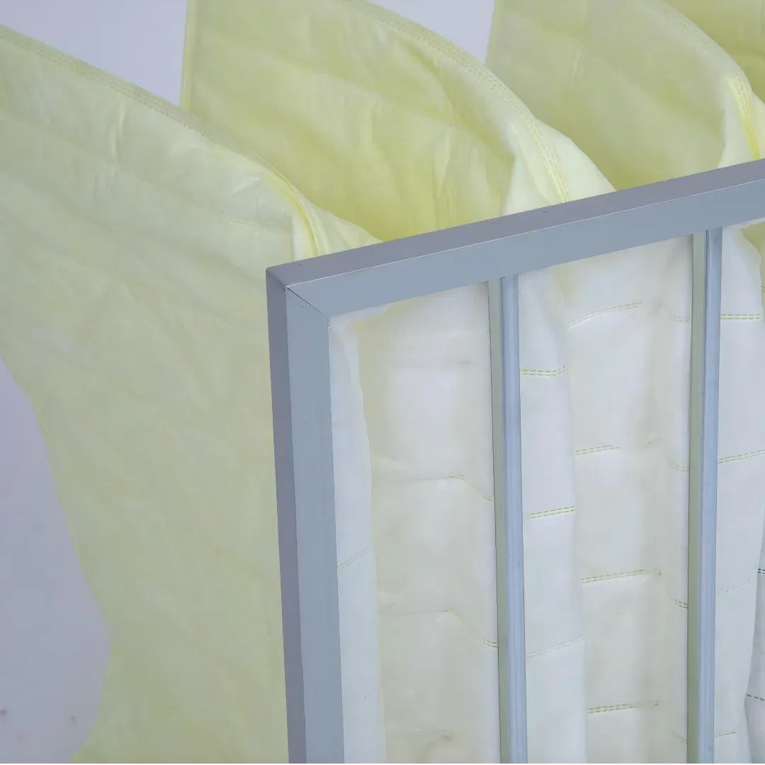 High Efficiency F5 F6 F7 F8 F9 Pocket Filter for Air Purifier Air Clean Equipment