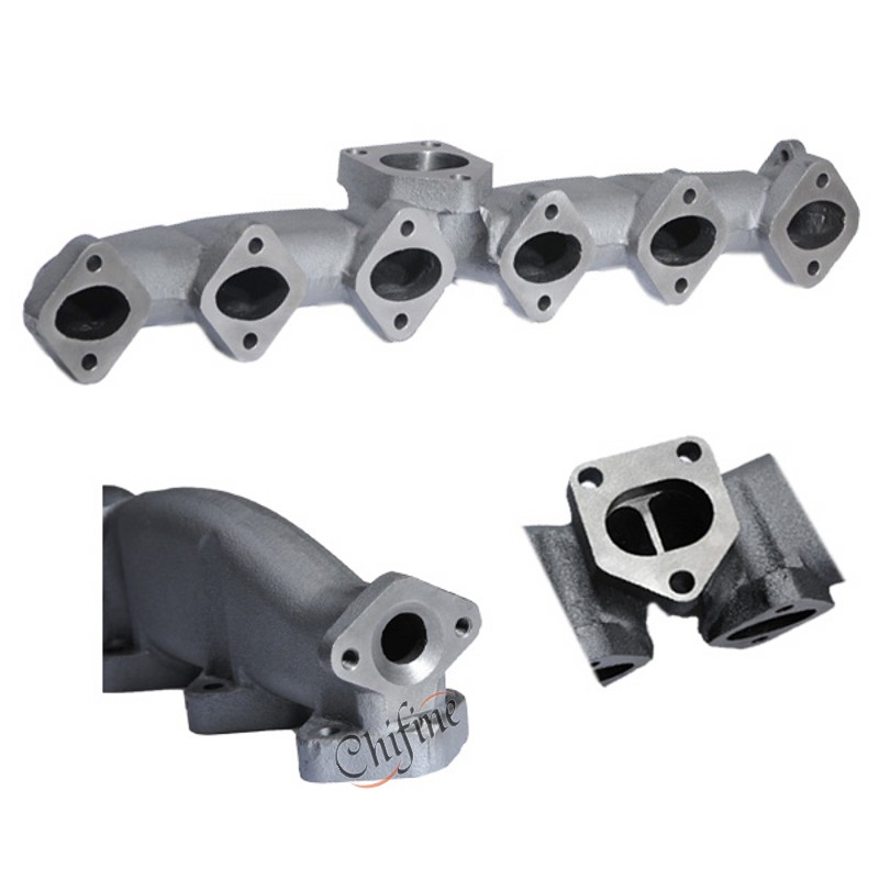 Locomotive Spare Parts Carbon Steel Casting Exhaust Manifold