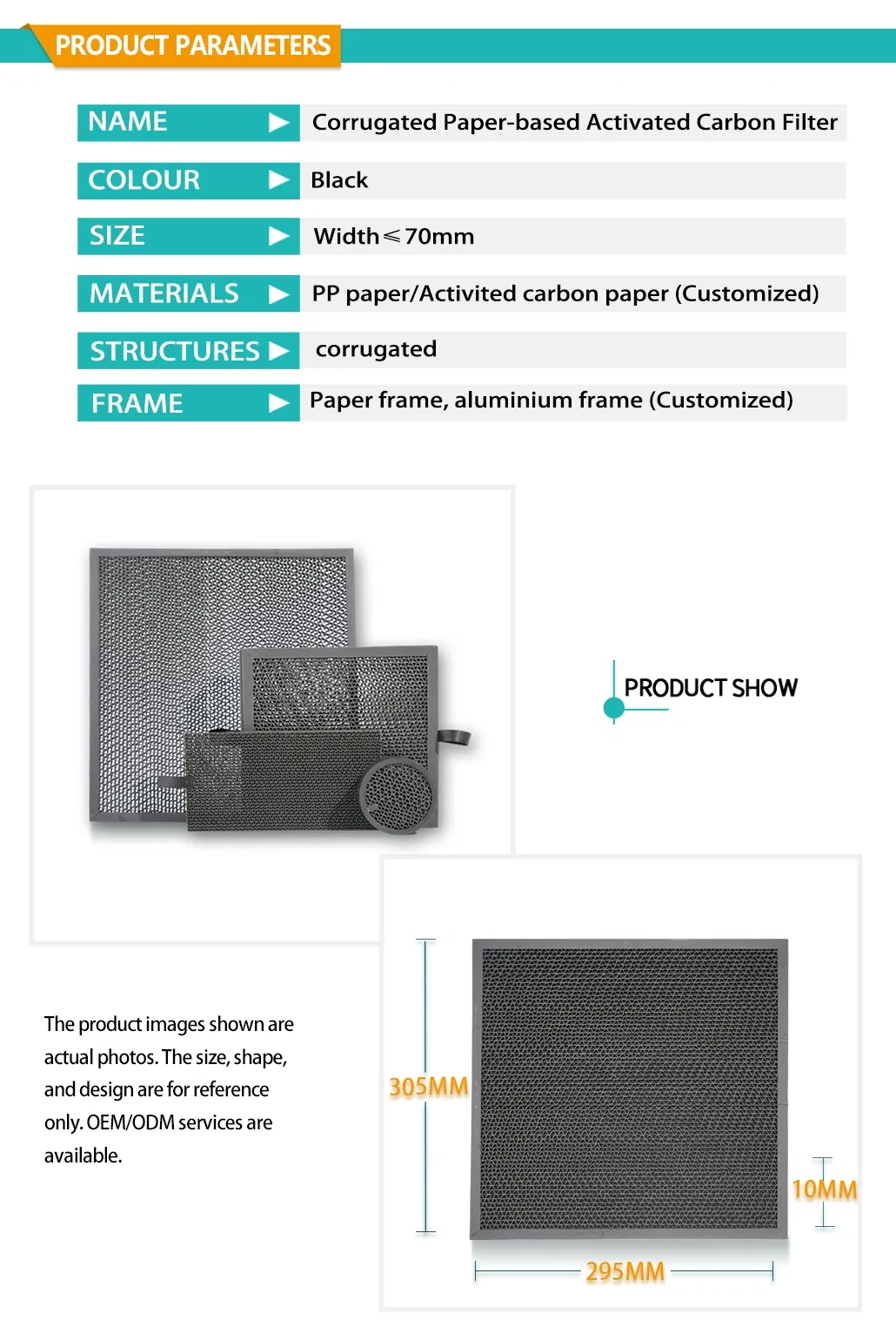 Corrugated Paper-Based Activated Carbon Filter