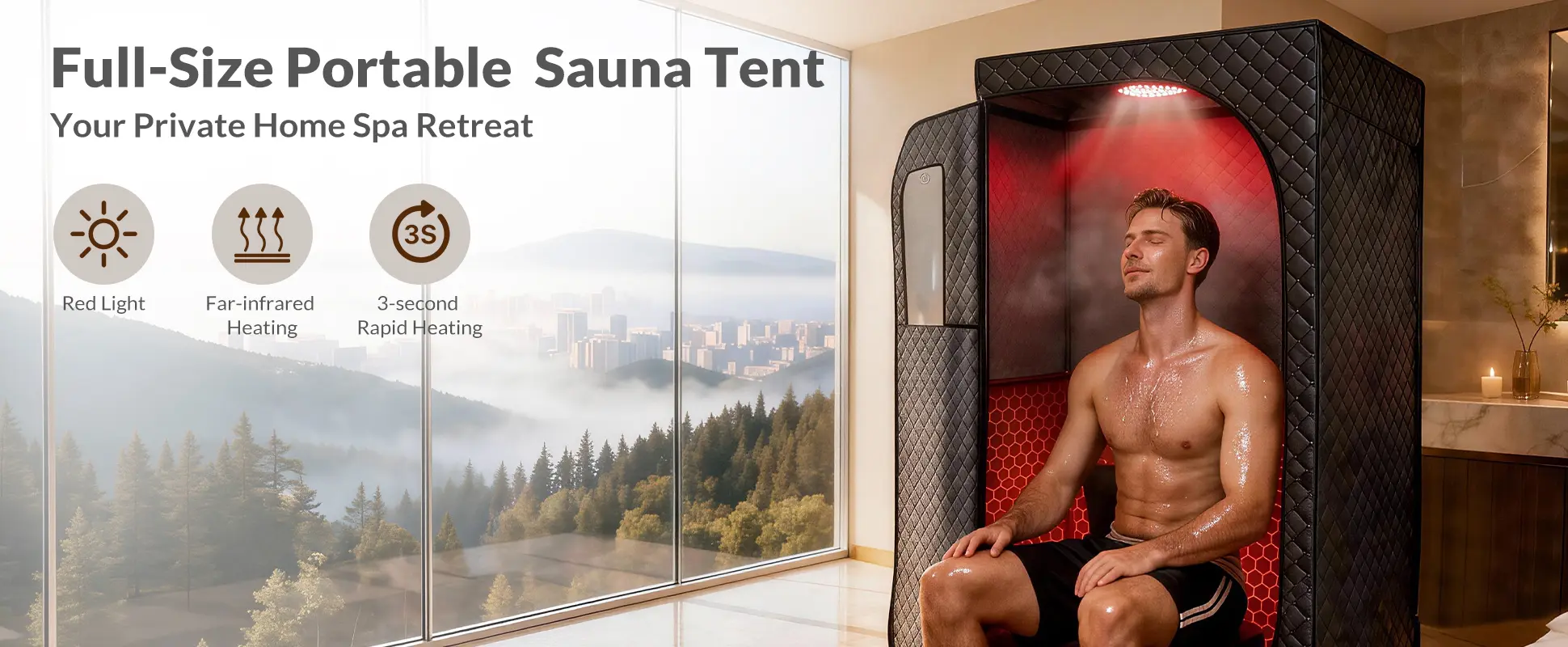 Far infrared sauna blanket for home and spa heat therapy