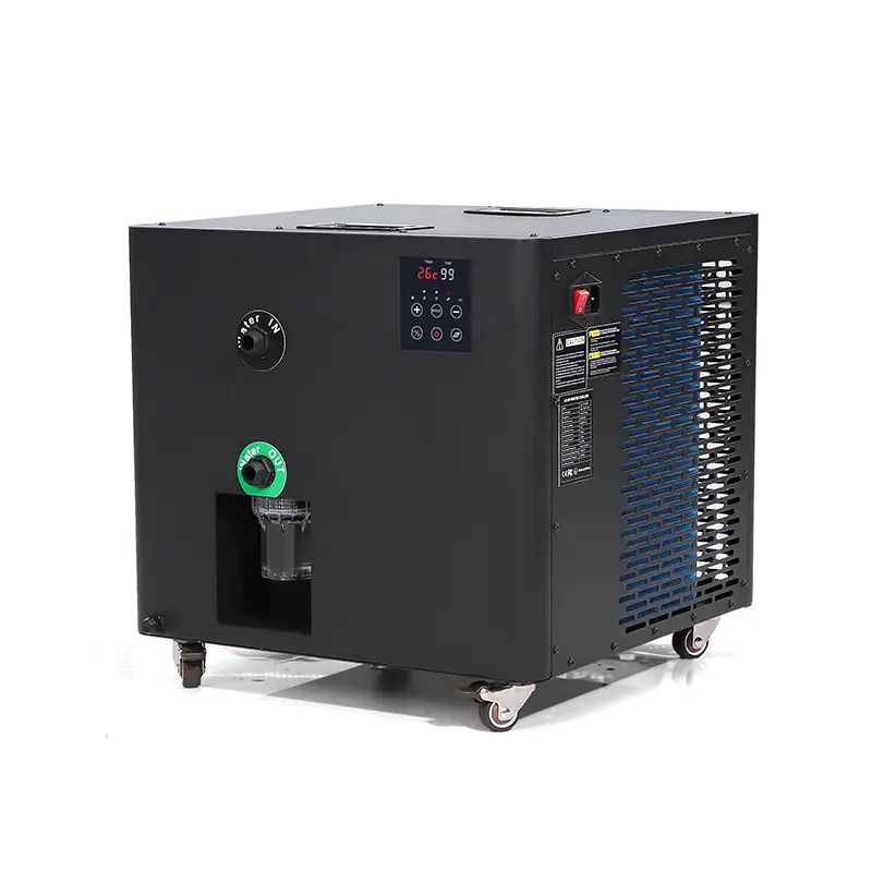 Water cooled chiller for ice bath and cold plunge systems