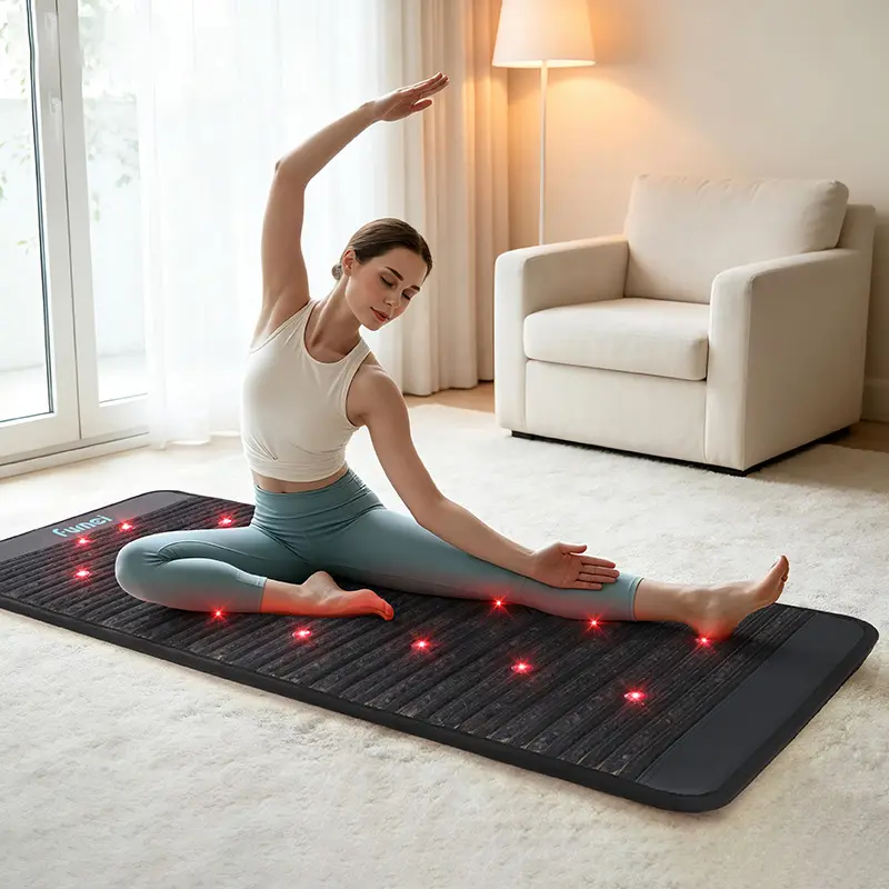 Portable LED tourmaline amethyst infrared heating pad launch
