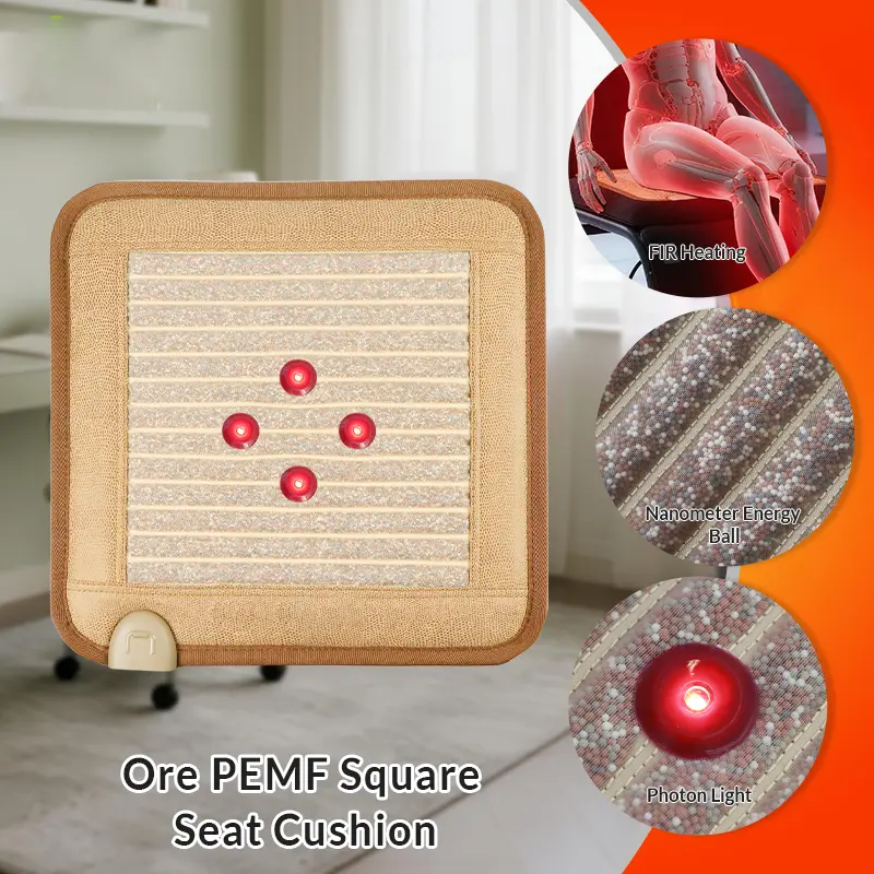 Discount Mats Far Infrared Ore PEMF Square Seat Cushion Companies, Supplier