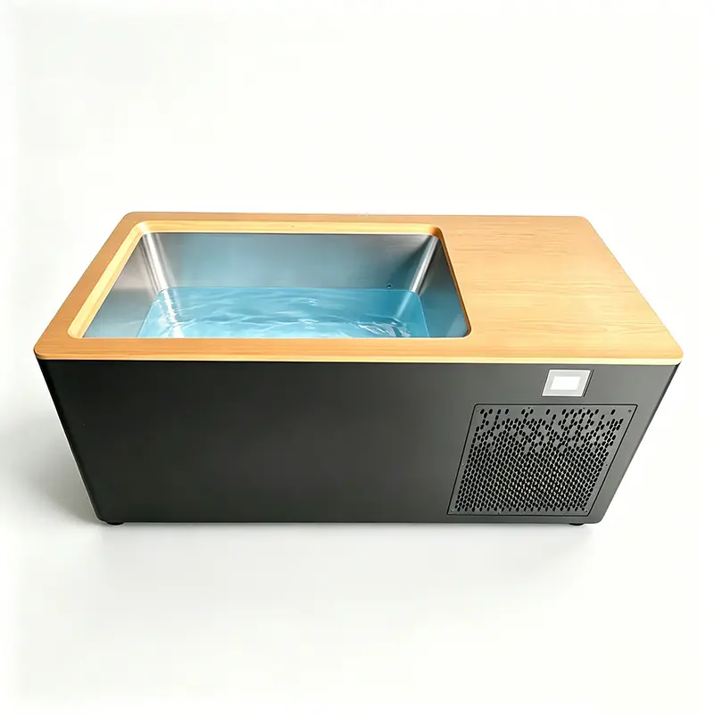 All-in-one stainless steel cold plunge unit