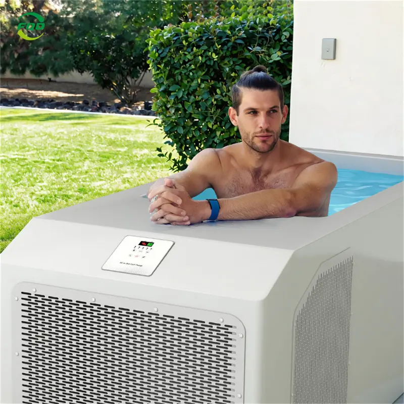 High-Quality Dongda All-in-One Acrylic Cold Plunge Tub with Chiller, Filter & Insulated Cover Service, Manufacturer