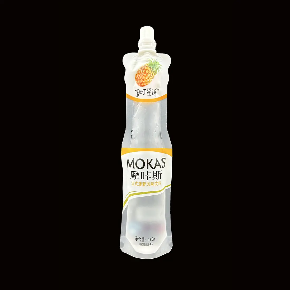 China Suppliers Factory Stand Up Pouch with Spout, 108μm Thickness for Liquid Products like Jelly and Beverages