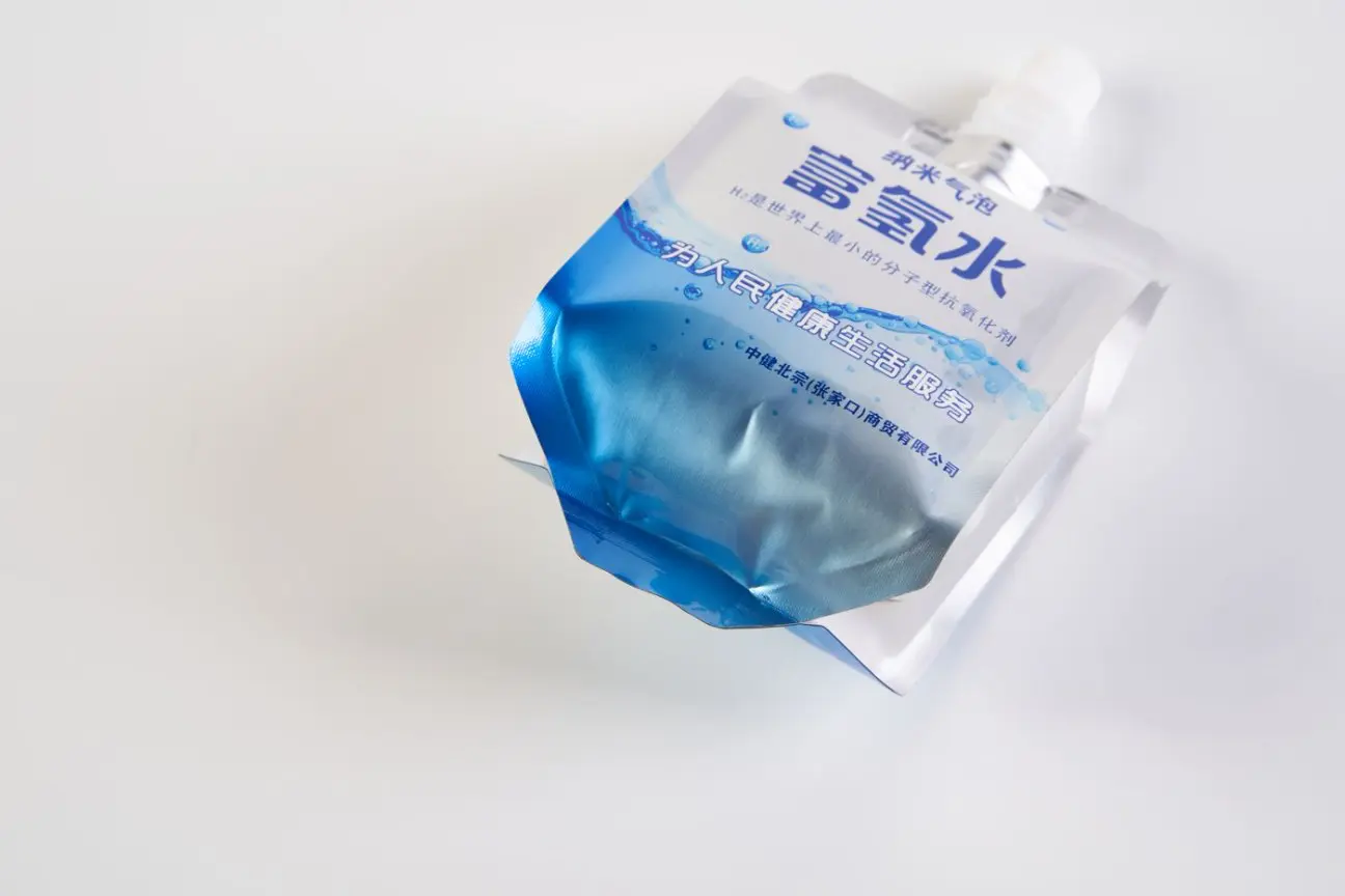 China Suppliers Factory Gusseted Aluminum Spout Pouch for Liquids - 280ml Capacity, 8.6mm Spout, 136μm Thickness