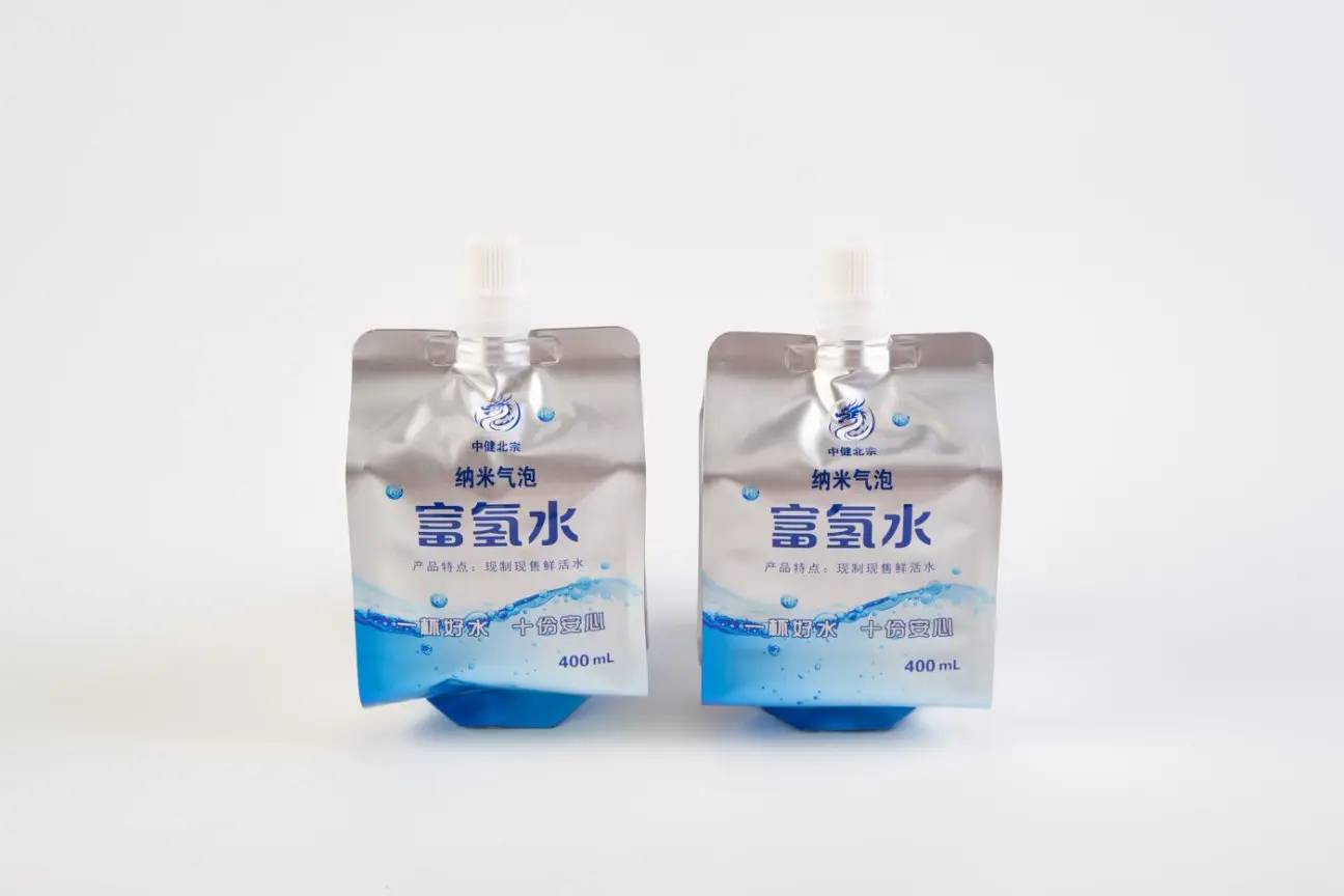 China Suppliers Factory Gusseted Aluminum Spout Pouch for Liquids - 280ml Capacity, 8.6mm Spout, 136μm Thickness