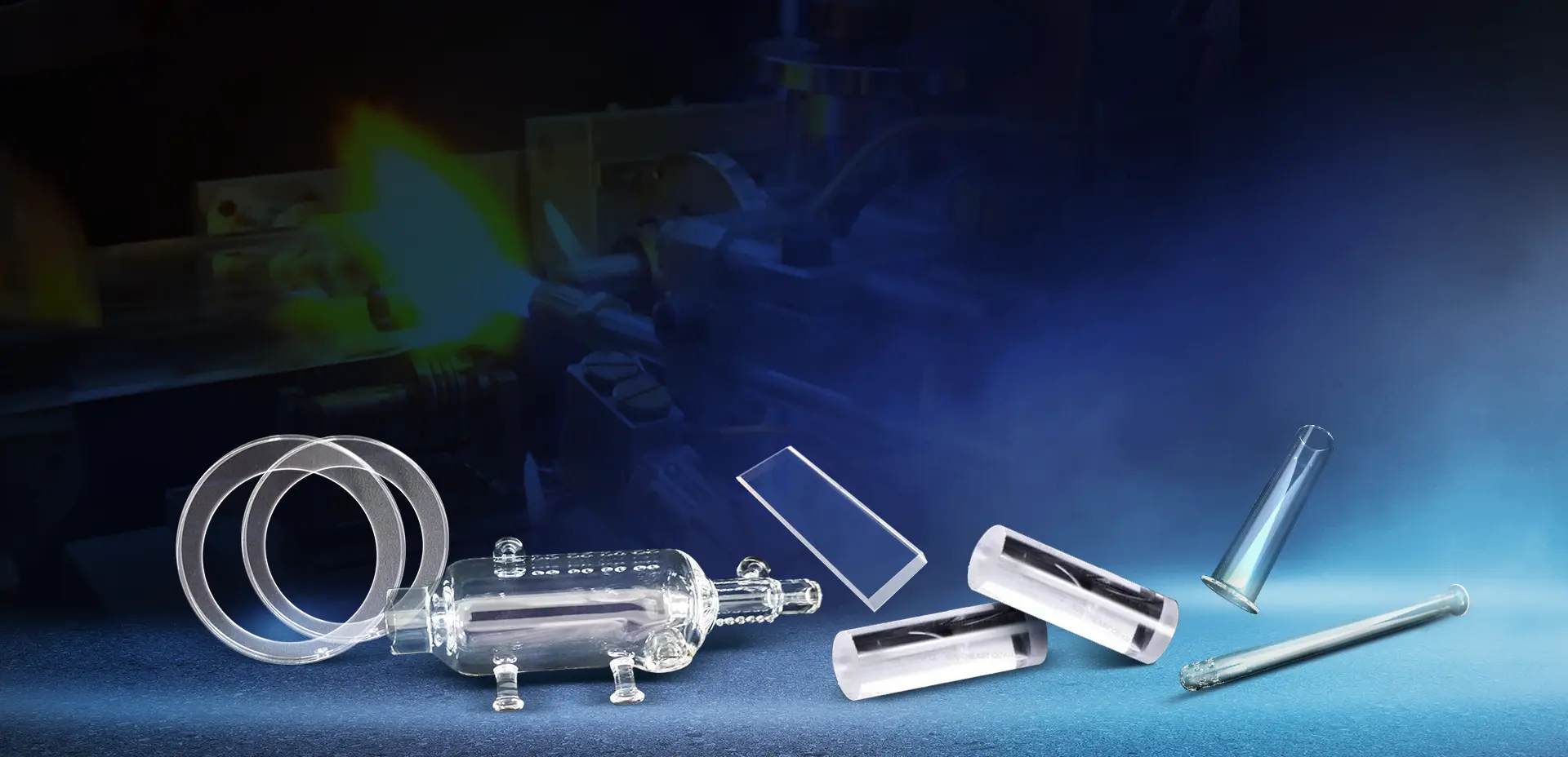 High-purity fused quartz tubes and quartzware manufactured by Southeast Quartz