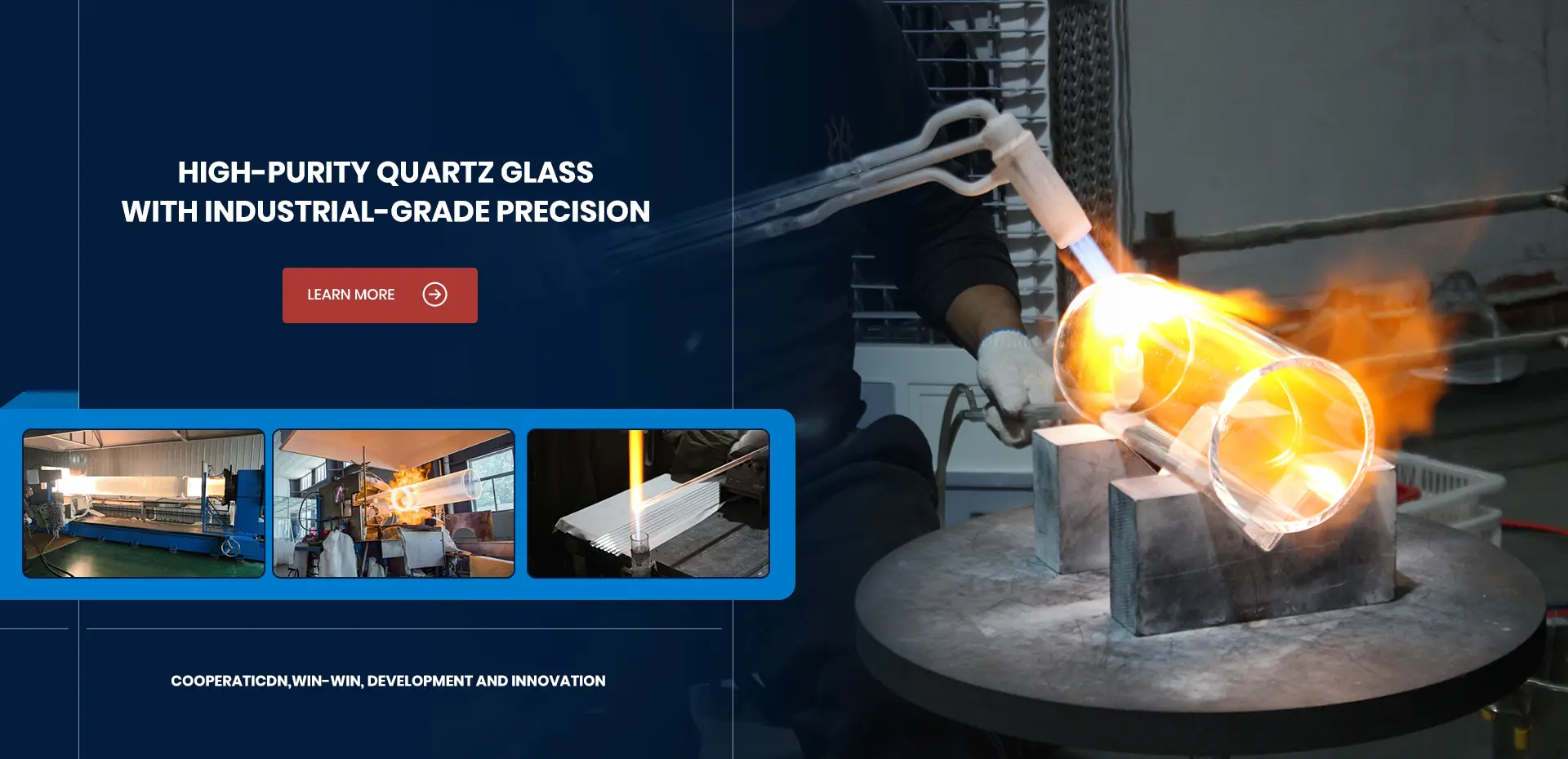 Southeast Quartz fused quartz production workshop in Donghai, Jiangsu