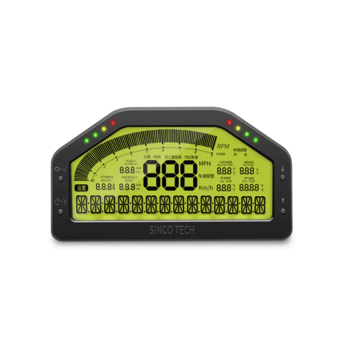 Wholesale 9-in-1 LCD Rally Car Dash Panel with Sensor Kit - Waterproof Race Dashboard from China Suppliers and Factory - SincoTech DO908 Manufacturer, Factories