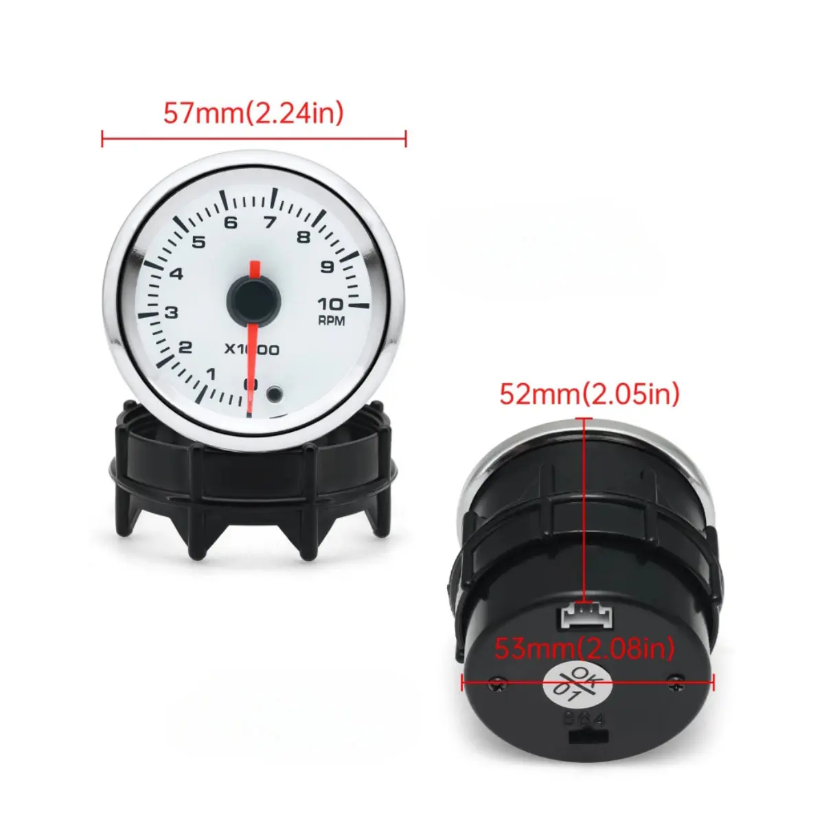 Custom 52mm Boost Tachometer Voltmeter Water Oil EGT Temp Oil Pressure Gauge - China Suppliers Factory with 7 Colors Backlight Suppliers, Factories