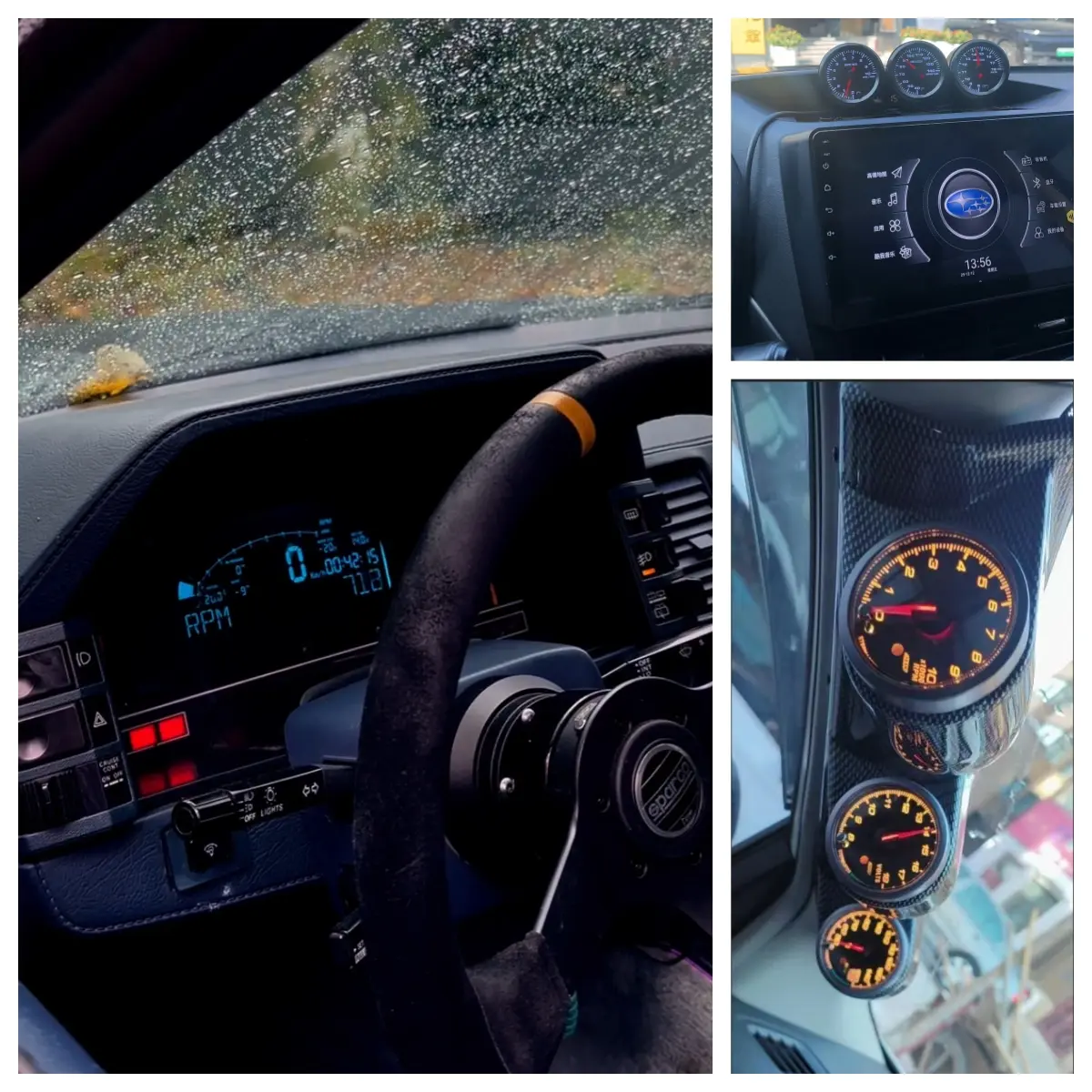 Flexible mounting brackets on steering columns and pillars