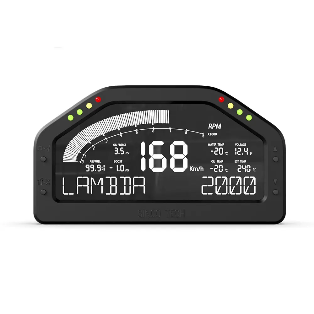 Custom Multi-Function Wideband LCD Dashboard with Oxygen Sensor Kit | China Suppliers & Factory DO926WB Race Dash Panel Manufacturer, Factory