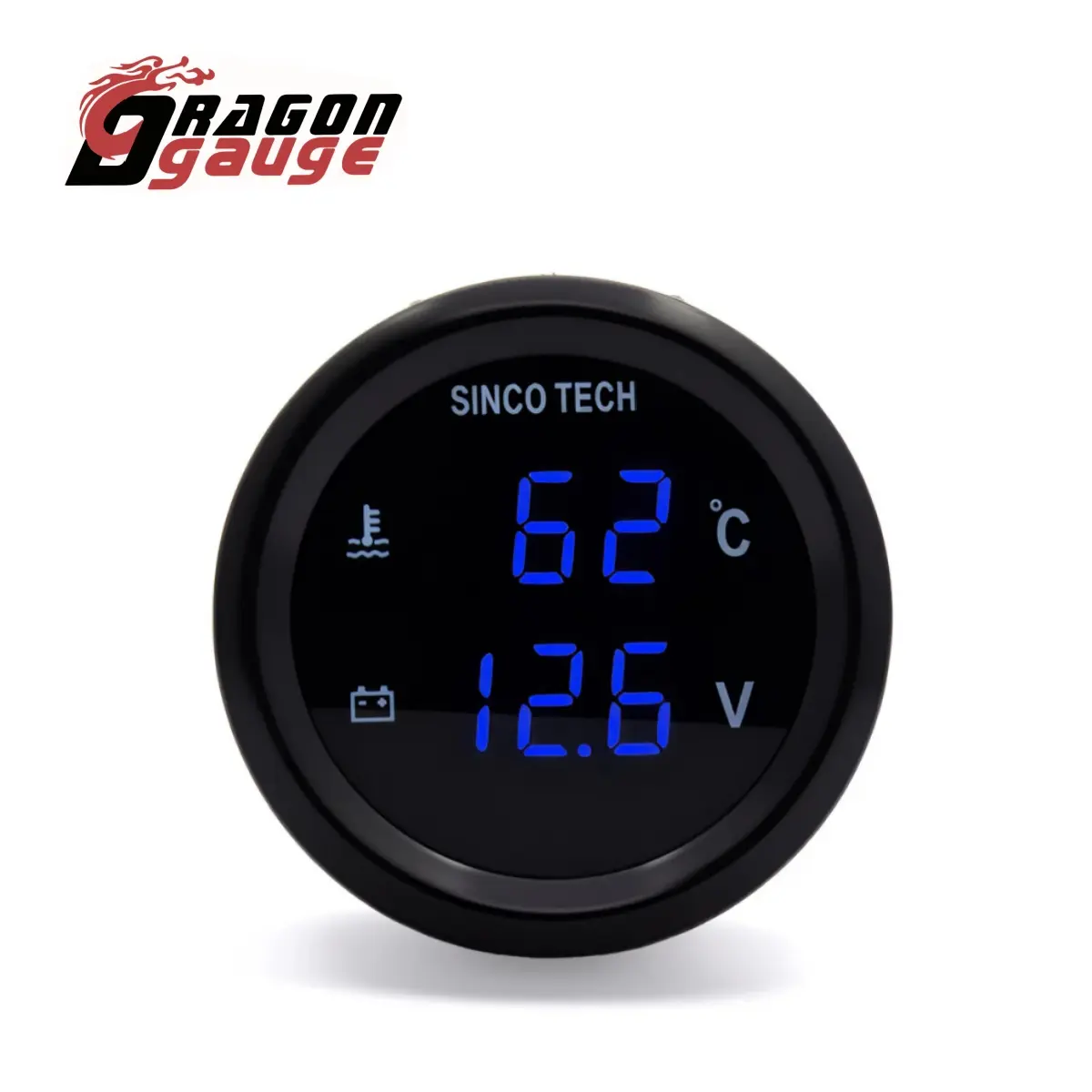 Custom 52mm Dual Display Water Temperature & Voltage Gauge for 12V/24V Cars - China Factory Suppliers Manufacturer, Manufacturers