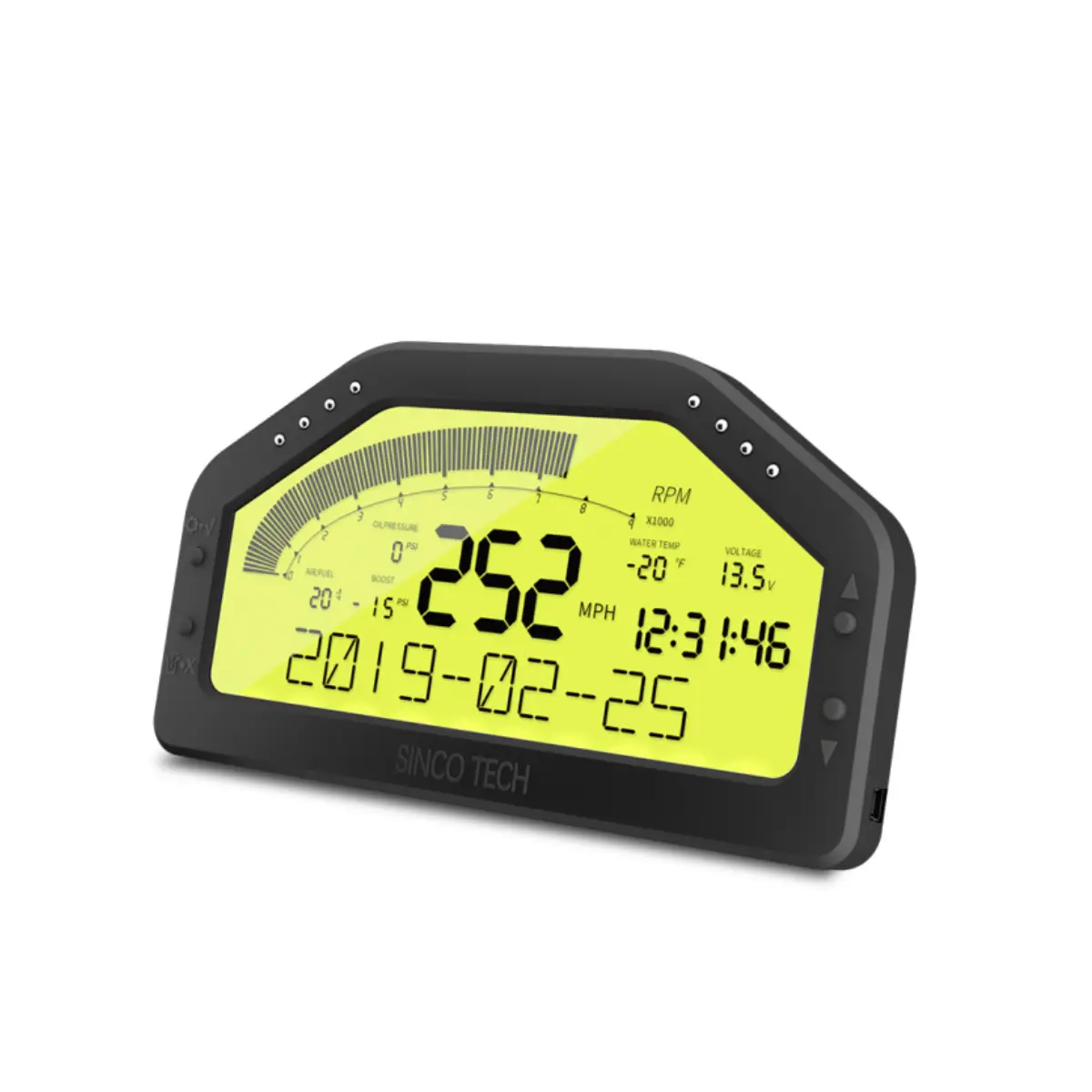 Wholesale China Suppliers Factory SincoTech DO904 Rally Race Dash Panels 9 in 1 Gauge Bluetooth LCD Dashboard Sensor Kit Suppliers, Factories