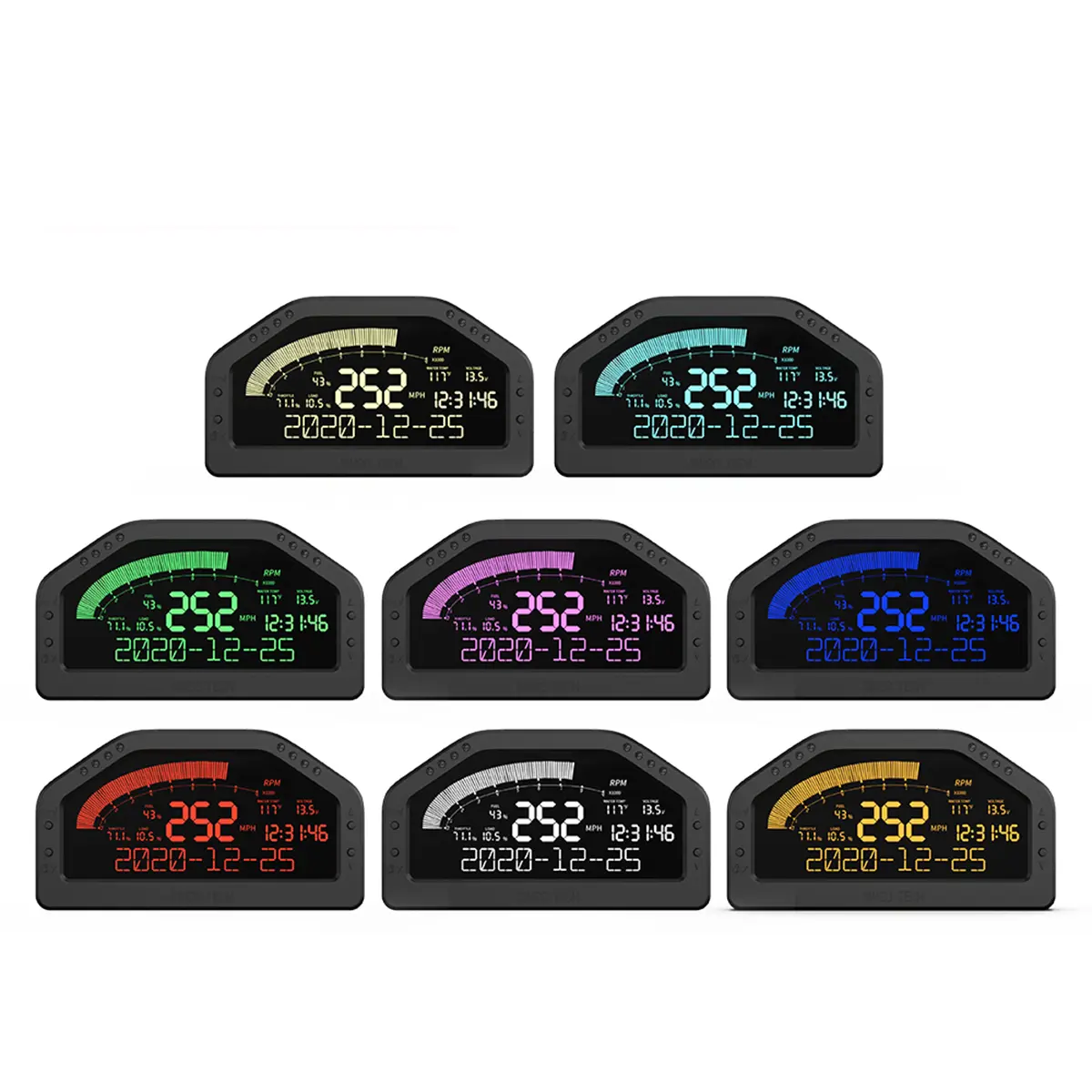 Custom Multifunction Race Dash Panel DO922 - 7 Colors LCD Display Bluetooth Gauge by China Suppliers & Factory Manufacturer, Manufacturers