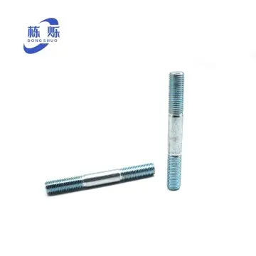 Galvanized double-headed bolts and blackened double-headed bolts grade 4.8 and 8.8