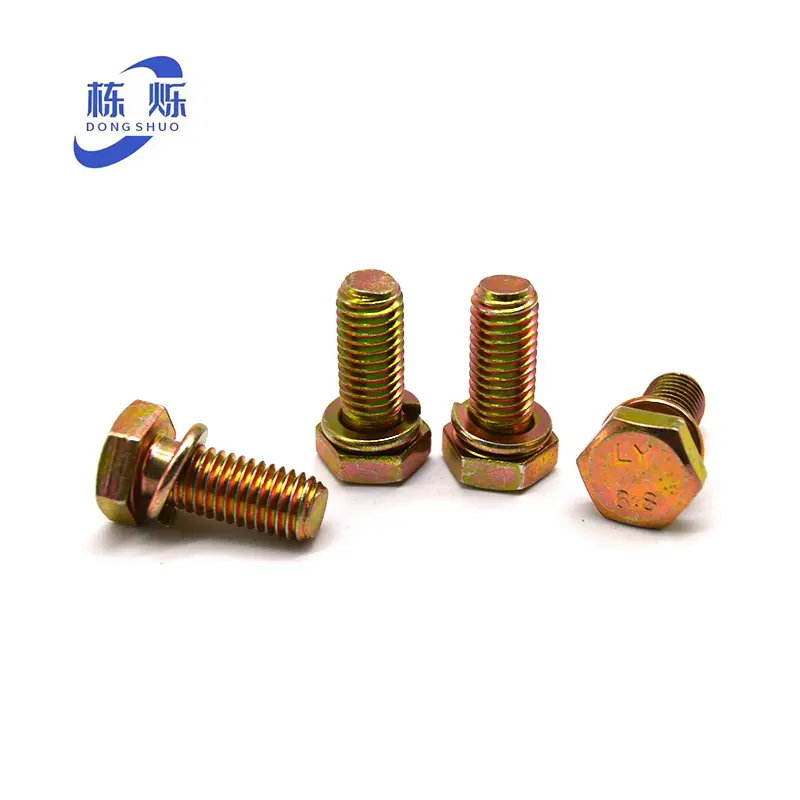 High-Quality Galvanized Hexagon head with spring pad combination bolt Manufacturer, Manufacturers