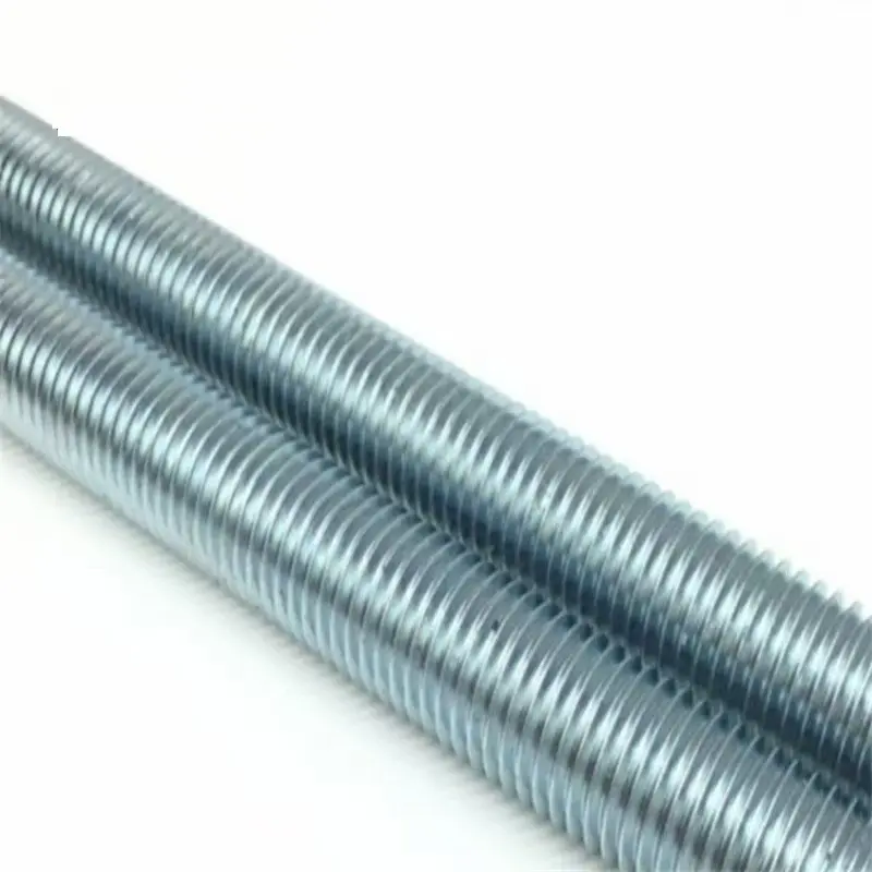 High-Quality White Blue Zinc Plated Galvanized DIN975 DIN976 Threaded Rod Supplier, Manufacturer