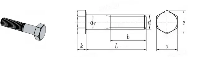External Hexagonal Bolt Detail