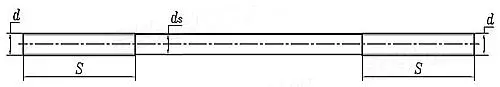 Double head bolts technical view