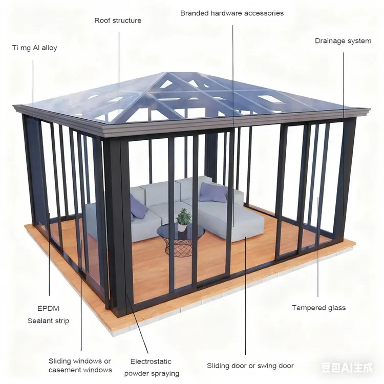 Large Scale Sun Room View