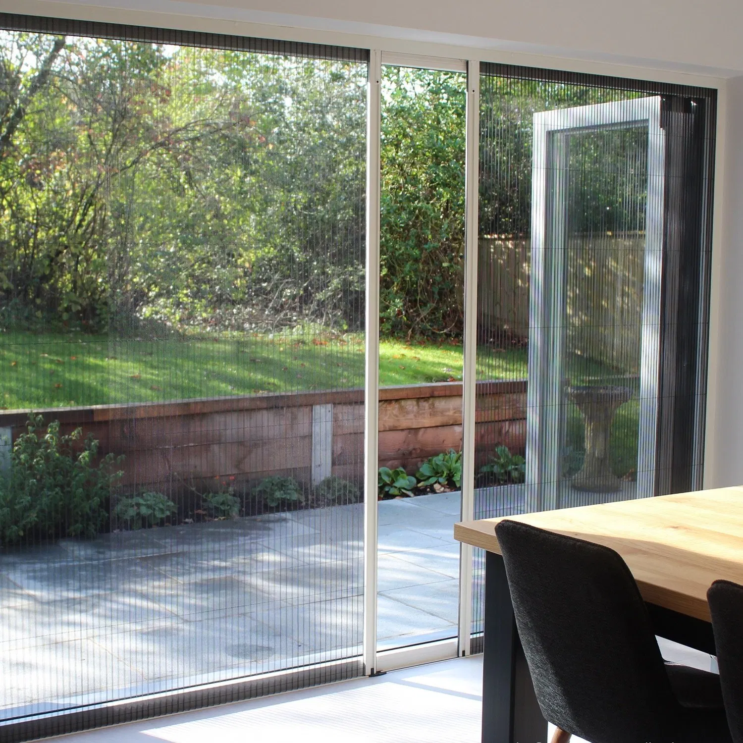 Plisse Mosquito Net Folding Screen Door Retractable Sliding Door