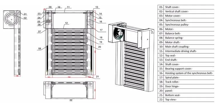 Door Structure Diagram