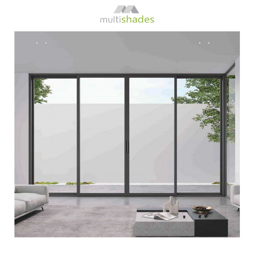 Slim Frame Panoramic Metal Aluminium Door Sliding Door Multishades Magnetic Lock High Durability Waterproof Villa Apartment Aluminum Door Metal Door