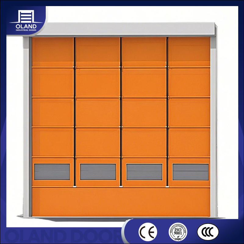 Wholesale Price PVC Customize Multi Fold Doors with Automatic High Speed Stacking Rolling Curtain Rapid Door for Cold Chain Logistics Factory
