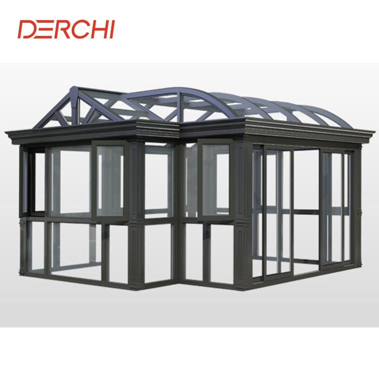 Villa Outdoor Veranda All Season Sunroom Addition Extended Glass Aluminum Garden Conservatory