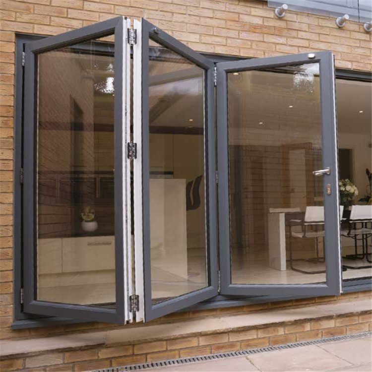 Hurricane Impact Exterior Bi Fold Patio Doors Folding Doors for Living Room