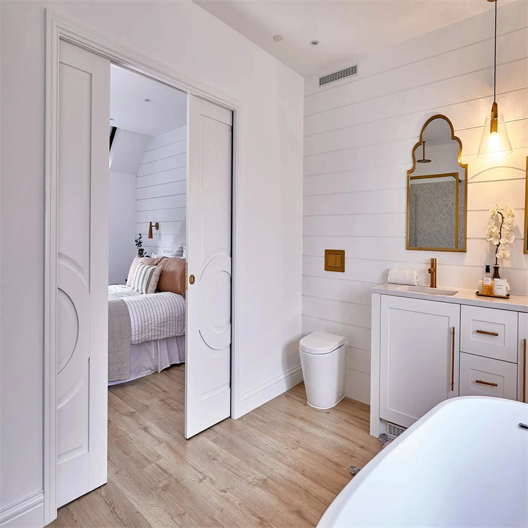 Cbmmart Wooden Door Cavity Privacy Wooden Pocket Sliding Doors