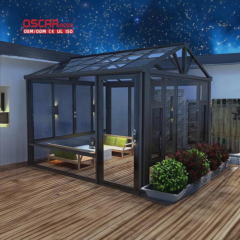 Impact Resistant Bi Fold Doors Energy Efficient Glass Exterior Thermal Breaking Aluminum Patio Doorssunroom