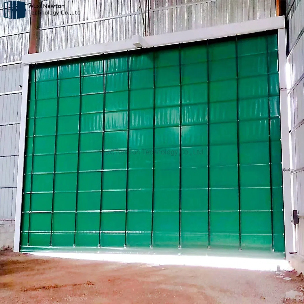 Industrial High Speed Roll up Sliding Stacking PVC Stacked Fast Door
