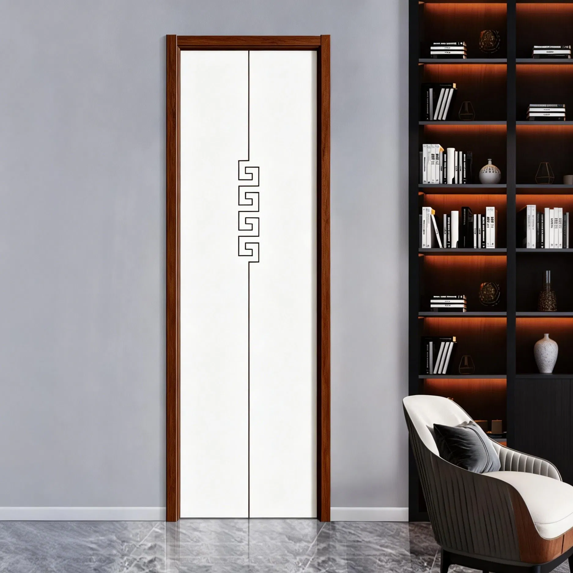 Entrance Security Door Metal Wooden Steel Exterior Front Wrought Iron Door Steel Home Turkish PVC Metal Wood Door Security Interior Pivot Door for Sale