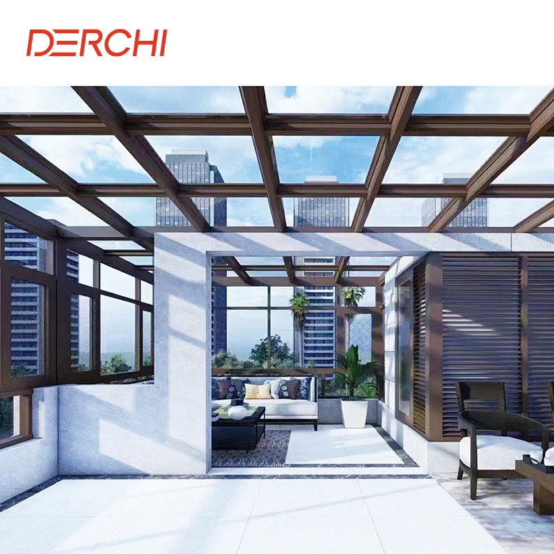 Outdoor Porch Enclosure Kit Bespoke Glass Tiled Conservatory Sunroom Aluminium Conservatory