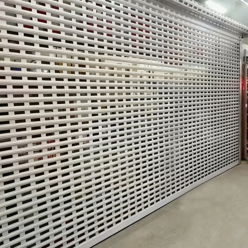 Anodized Aluminum Security Rolling Grille Shutter Door for Airport Terminals