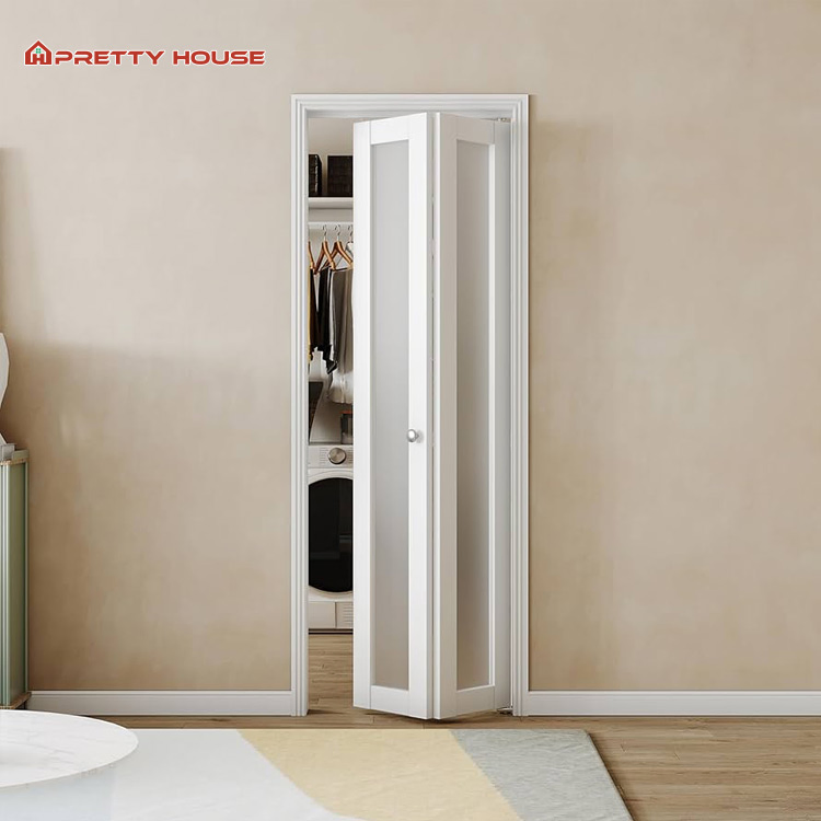 Modern Bi Fold Door Energy Efficient Aluminum Black Slimline Frame Tempered Glass Patio Bi-Folding Doors