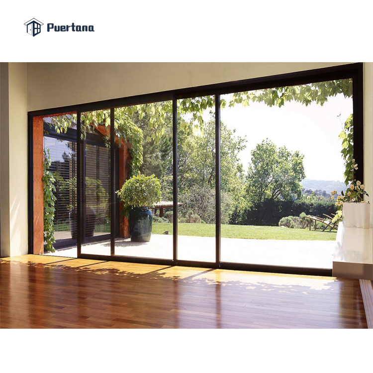 Exterior Aluminum Balcony Luxury Aluminium Multi Sliding Stacking Patio Door